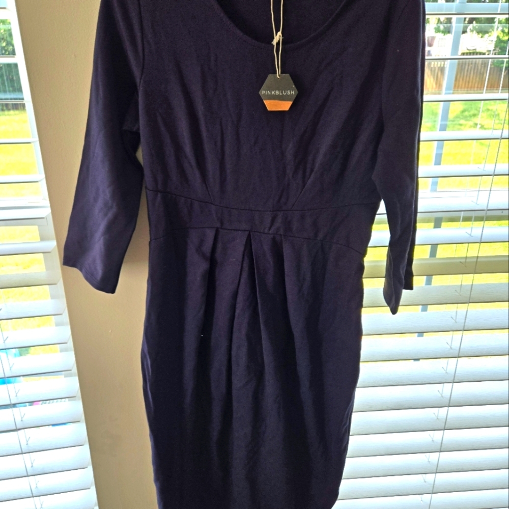 Pinkblush Maternity Dress in Navy Blue S